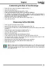 Предварительный просмотр 13 страницы Caffitaly System Milano Instruction Book