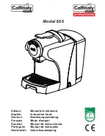 Caffitaly System S05 Instruction Book preview
