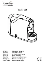 Предварительный просмотр 1 страницы Caffitaly System S24 Instruction Book