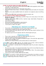 Preview for 19 page of Caffitaly System S32R Instruction Book