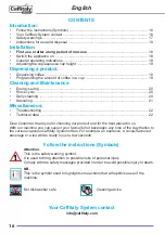 Предварительный просмотр 16 страницы Caffitaly System S33R EVO Instruction Manual