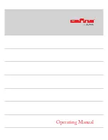 Cafina alpha Operating Manual предпросмотр