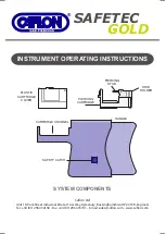 Предварительный просмотр 1 страницы Caflon Safetec Gold Instrument Operating Instructions