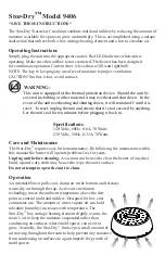 Preview for 3 page of Caframo 9406CAABX Operating Instructions Manual