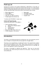 Preview for 4 page of Caframo BDC250MU1 User Manual