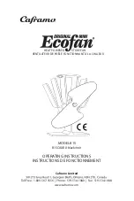 Preview for 1 page of Caframo Ecofan 815 Operating Instructions