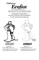 Caframo Ecofan Ultrair 810CA-BBX Operating Instructions предпросмотр