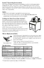 Предварительный просмотр 2 страницы Caframo Ecofan Ultrair 810CA-BBX Operating Instructions