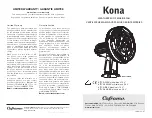 Caframo Kona 817CA-WBX Manual preview