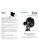 Caframo Kona 817CA24-WBX Instructions preview