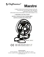 Caframo Maestro 7482CA-WBX Operating Instructions Manual предпросмотр