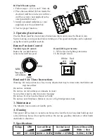 Preview for 3 page of Caframo Maestro 7482CA-WBX Operating Instructions Manual