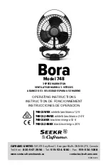 Caframo SEEKR Bora 748 Operating Instructions Manual preview