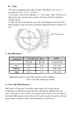 Preview for 6 page of Caframo Sirocco II 7010CABBX Operating Instructions Manual