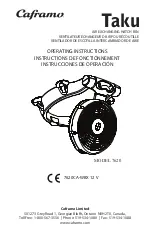 Preview for 1 page of Caframo Taku Operating Instructions Manual