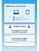 Предварительный просмотр 2 страницы Cagebot MINIQUAD Assembly Instructions Manual