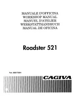 Preview for 1 page of Cagiva Roadster 521 Workshop Manual