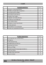 Preview for 2 page of CAGO 807506 Installation And Operating Manual