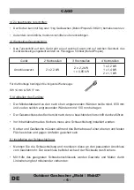 Preview for 4 page of CAGO 807506 Installation And Operating Manual