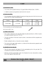 Preview for 16 page of CAGO 807506 Installation And Operating Manual