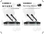 CAH U-3650D II Operating Manual preview