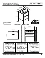 CAHABA BRAXTON CA101001 Installation Manual предпросмотр