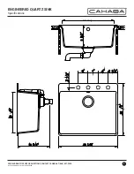 Предварительный просмотр 2 страницы CAHABA CA344SB24-B Installation & Care Instructions