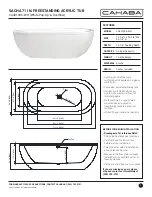 Preview for 1 page of CAHABA SACHA CA401006-WH Manual