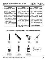 Preview for 2 page of CAHABA VIOLET CA401004 Installation Manual