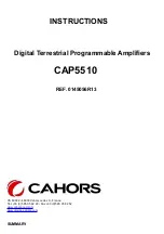 Preview for 1 page of cahors CAP5510 Instructions Manual