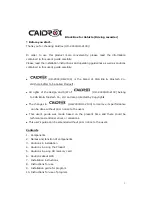 Caidrox HD-2000 User Manual preview