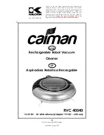 Предварительный просмотр 1 страницы Caiman RVC 40540 Operating Instructions Manual