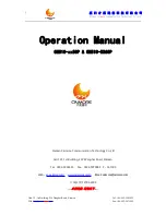 Предварительный просмотр 1 страницы Caimore CM510-x-50P Series Operation Manual