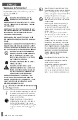 Preview for 4 page of CAIRE EMS 20 User Manual