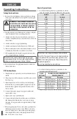 Preview for 6 page of CAIRE EMS 20 User Manual