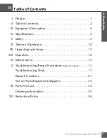 Preview for 3 page of CAIRE Hi Flow Stroller Technical & Service Manual