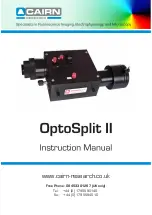 Cairn OptoSplit II Instruction Manual preview