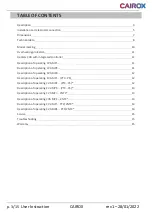 Preview for 3 page of Cairox CVA 100 User Instruction