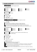 Preview for 10 page of Cairox CVA 100 User Instruction