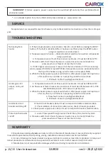 Preview for 15 page of Cairox CVA 100 User Instruction