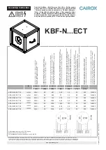 Cairox KBF-N ECT Series Assembly Instruction Manual предпросмотр