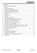 Preview for 2 page of Cairox SOLANO EASY PRO User Intruction