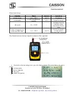 Preview for 2 page of CAISSON LVT-15 User Manual