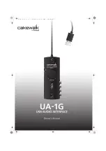 Предварительный просмотр 1 страницы CAKEWALK UA-1G Owner'S Manual