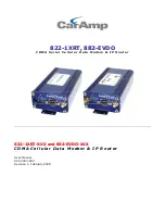 Cal Amp 822-1XRT User Manual preview