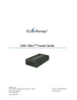 Cal Amp LMU-26xx Install Manual preview