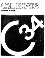 Preview for 1 page of Cal Boats Cal 34-III Owner'S Manual