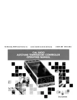 CAL Controls CAL 3200 Operating Manual preview