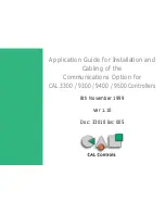 Preview for 1 page of CAL Controls CALCOMMS 3300 Application Manual