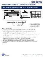 Cal-Royal 500 Series Installation Manuallines preview